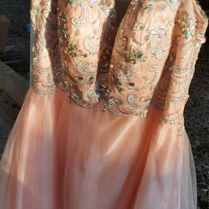 Pink and Silver Homecoming Dress